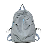 Pbong  New Student Schoolbag for Girl solid color simple and lightweight travel backpack trendy Korean style daily backpack