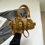 Small PU Leather Shoulder Bags for Women Luxury Designer Trend New Crossbody Bag Females Short Handle Handbags