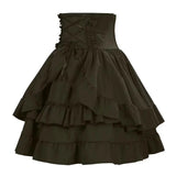 Pbong  Summer Y2k Gothic Retro Lolita Skirt Women Medieval Vintage Cake Skirt Fashion Cosplay Costume Fluffy Layered Puffy Skirt New