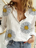 Pbong  Women Clothing Fashion Clothes Streetwear Shirts for Women Vintage Cotton Linen Casual Tees Spring Autumn New Tops Tshirt