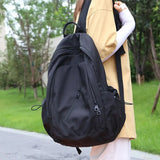 Pbong  Women's Backpacks Casual Lightweight Nylon Girls School Bag Fashion Women Travel Backpack Men's 15 inch Laptop Bags
