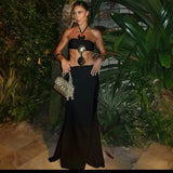 Vacation Beach Sexy Long Dress 2025 New Large Button Slim Fashion Summer Women Dress Hollow Out Streetwear Party Vestidos