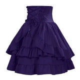 Pbong  Summer Y2k Gothic Retro Lolita Skirt Women Medieval Vintage Cake Skirt Fashion Cosplay Costume Fluffy Layered Puffy Skirt New