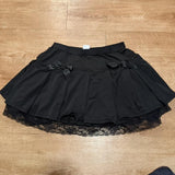 Korean New All Match Lace Edge Design High Street Skirts Y2k Aesthetic Summer Ruffle Slim A-line Short Jupe  Tiered Punk Skirt