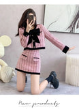 New Autumn/Winter Fashion Korean Edition Celebrity High End Small Fragrance Versatile Western Style Age Reducing Two Piece Set