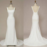 Pbong  High Quality Strapless Floor Length Court Train White Long Dresses Backless Button Платье Корейский Стиль Evening