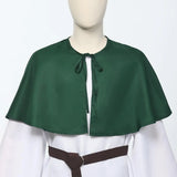 Pbong  Unisex Medieval Short Cape Cloak