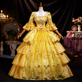 Rococo Baroque Historical Period Dress Pink Marie Antoinette Dresses 18th Century Ball Gown for Women