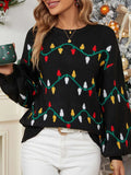 Pbong  Autumn Winter Pullover Black Sweater Colorful Sweet Pullover Loose Christmas Knit Sweaters Knitted Sweater Women Jumpers Tops