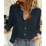 Pbong  Women Clothing Fashion Clothes Streetwear Shirts for Women Vintage Cotton Linen Casual Tees Spring Autumn New Tops Tshirt