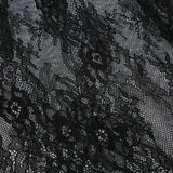 Elegant Asymmetrical Black Sexy Lace Dress