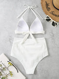 Triangle Bikinis Women Push Up Swimsuit Solid Sexy High Waist Swimwear Female Swimming Bathing Suit Summer Beachwear