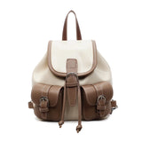 Women Mini Pu Backpacks New Korean Fashion Luxury Double Pockets Backpack Student School Bag Back Packs