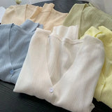 Knitted Cardigan Sweater Jacket Versatile Women Spring/Summer New Fashion Self cultivation Sunscreen Ladies Top Coat