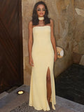 Scarf Collar Off-shoulder Sexy Maxi Dress Women Gown Summer New Strapless Backless Thigh High Split Beach Long Dress