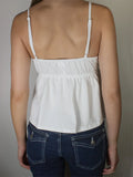 Women's Summer Babydoll Tops Sleeveless Spaghetti Strap Lace Trim Camisole Cami Tank Tops