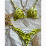 New Bikini Sexy Tie Dye Split Women Swimwear Swimwear Women