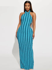 Women Bodycon Evening Beach Vacation Streetwear Backless Long Dress Summer Clothes Wholesale Items For Business