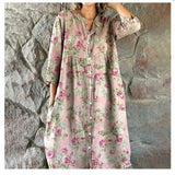 Pbong  Loose Women's Summer Dress 3D Print Casual Maxi Gown Female Fashionable Comfortable Fit AE Stock Cross-Border New