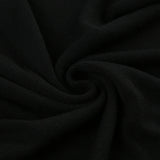 Black Bow Lace Trim Frill A-Line Dress