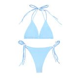 New Sexy Bikini Women Fashion Hanging Neck Split Swimsuit