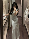 Summer Fashion Elegant Women Sleeveless Solid Chic Bodycon Birthday Vestidos Female Vintage Clothes New
