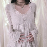 Grunge Knit Cardigan Long Sleeve Single Breasted Knitwear y2k Women Vintage Aesthetic Kawaii Sweater 2000s Streetwear