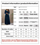 Pbong  Plus Size Fashionable Velvet Long Sleeve Dress Women's Elegant Slimming Spring Autumn New Style 3D Pressed Flower Large Size ...