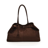 Pbong  Large Capacity Faux Suede Shoulder Bags Solid Simple Big Handbags Women Elegant Retro Female Bags New In Casual Totes