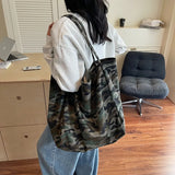 Pbong  Leopard Large Shoulder Shopper Bag for Women High Quality Lady Crossbody Tote Bags Korean Fashion Luxury Designer Female Handbag