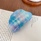 8CM Colorful Semicircle Acrylic Hair Clip Hairpins Women Hair Crab Hair Claws Women Make Up Washing Tool Hair Accessories ﻿