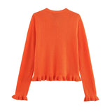 2025 New Women's European & American French Design Sweaters Female Elegant Simple Layered Decoration Versatile Knitted Cardigans