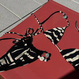 Sexy Bikini Women Swimsuit Female Swimwear Bandeau Biquini Thong Bathing Suit Shiny Swimming Suits Halter Bodysuit Beachwear