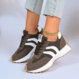 Pbong  New Thick Bottom Women Sneakers Outdoor Casual Comfortable Shoes Ladies Summer Casual Patchwork Leather Sneakers Women