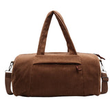 High Quality Travel Bag Corduroy Shoulder Crossbody Duffle Bag for Women Ladies Tote Luggage Bag Large Designer Handbags