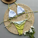 New Bikini Sexy Tie Dye Split Women Swimwear Swimwear Women