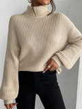 New autumn and winter high neck long sleeved pullover sweater