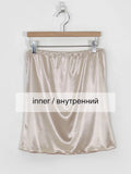Summer Hollow Out Knit Long Skirt Casual Wrap Ladies Pencil See Through Midi Skirts Bodycon Korean Streetwear