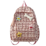 Pbong  Girl School Bag Backpack Back Pack For Teenager Women Children Female Pink Schoolbag Primary High Bagpack Class Teens Child Kids