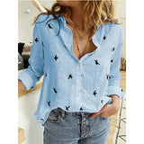 Pbong  Women Clothing Fashion Clothes Streetwear Shirts for Women Vintage Cotton Linen Casual Tees Spring Autumn New Tops Tshirt
