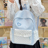 Women Teen Girls Plaid Backpack Cute Casual School Travel Daily Daypack Unbranded New Tend School Cute Travel Back Packs