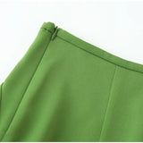 Pbong  Asymmetric Draped High Waist Mini Skirt Structured Fabric Layered Flounce Hem Summe rChic  Bold Women Streetwear Outfit