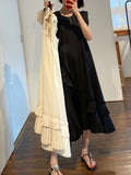 French Heavy Embroidery White Sleeveless Waistcoat Dress Women's Summer Haute Chic Chic Waist Look Slim Skirt