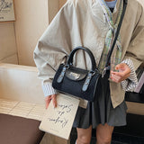 Vintage Small Faux Suede Shoulder Bags for Women Bucket Crossbody Bag Winter Luxury Designer Handbags and Purses