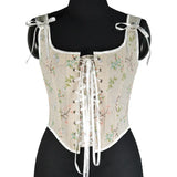 Vintage Bandage Corset Ladies Elegant Body Shaper Lolita Bustier Tops Shapewear Women Streetwear Woman Clothes Lingerie Fajas