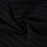 Pbong  Commuter Style Low Waist Striped Contrast  Color Suit Pants Women's Casual Straight Leg Loose Button-Fly Bottoms Fashion New