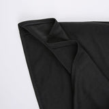V-Neck Long Sleeve Pleated Party Dress