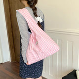Women Soft Nylon Large Capacity Tote Bag Casual Fashion Hobo Shoulder Purse Summer New Female Simple Trend Y2K Handbags