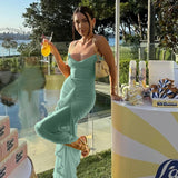 Irregular Mesh Party Dresses New Arrivals Spaghetti Strap Bodycon Dress Fashion Ruched Long Dress Women
