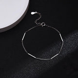 New 925 Sterling Silver Square Bracelet Simple Style Shiny Bracelet Gifts for Women Free Shipping Exquisite Fashion Jewelry